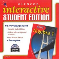Algebra 1, Interactive Student Edition CD-ROM