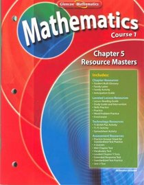 Glencoe Mathematics Texas Course 1 Chapter 5 Resource Masters (Five)