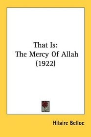 That Is: The Mercy Of Allah (1922)