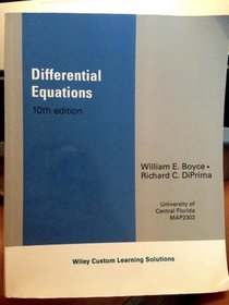 Differential Equations 10th Edition UCF Custom