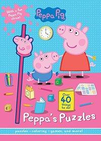 Peppa Pig Little Piggy Puzzles: With a Fun Peppa Pig Straw!