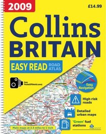 2009 Collins Easy Read Road Atlas Britain: A3 Edition (Collins Road Atlas)