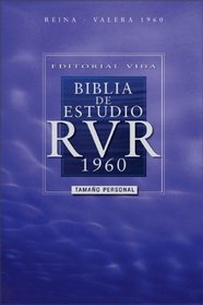 RVR 1960 Biblia de estudio,  tapa dura 4/colores, tamano personal (Spanish Edition)