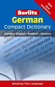 Berlitz German Compact Dictionary: German-English/Englisch-Deutsch (Berlitz Compact Dictionary) (English and German Edition)