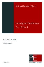 Beethoven String Quartet No. 4: Pocket Score