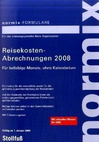Reisekosten-Abrechnungen fr beliebige Monate 2008 ohne Kalendarium