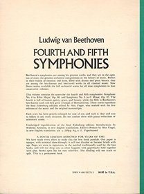 Fourth and Fifth Symphonies in Full Orchestration Score