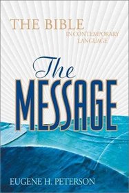 The Message: The Bible in Contemporary Language: Black Bonded Leather