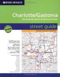 Rand McNally Charlotte/Gastonia: Mecklenburg, Gaston  Cabarrus Counties Street Guide (Rand McNally Street Guides)