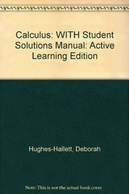 Calculus , Textbook and Student Solutions Manual