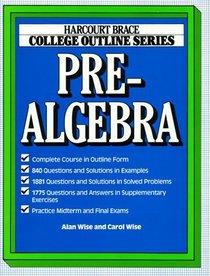 Pre-Algebra (Books for Professionals)