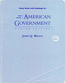 American Government: Study Guide: Institutions and Policies
