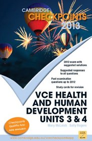 Cambridge Checkpoints VCE Health and Human Development Units 3 and 4 2013