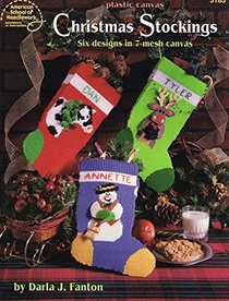 Christmas stockings: Six designs in 7-mesh canvas