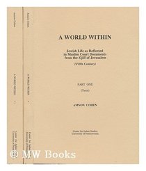 A World Within: Jewish Life As Reflected in Muslim Court Documents from the Sijill of Jerusalem (XVIth Century)