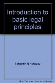 Introduction to basic legal principles