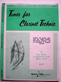 Tunes for Clarinet Technic Student Instrumental Course - Level One (Elementary)