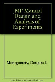 JMP Manual Design and Analysis of Experiments