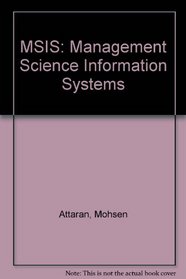 MSIS: Management Science Information Systems