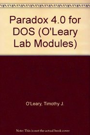 Paradox 4.0 for DOS (O'Leary Lab Modules)