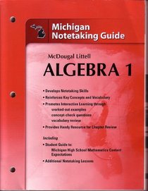 Holt McDougal Larson Algebra 1 Michigan: Notetaking Guide