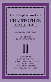 The Complete Works of Christopher Marlowe 2 Volume Paperback Set