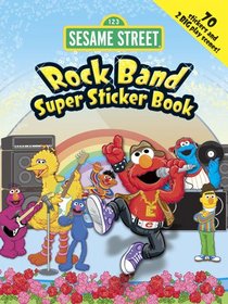 Sesame Street Rock Band Super Sticker Book (English and English Edition)