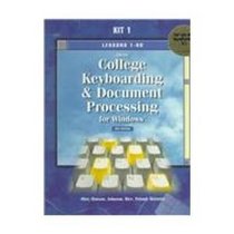 Gregg College Keyboarding  Document Processing for Windows: Lessons 1-60 for Use With Wordperfect 6.1