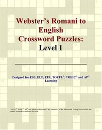 Webster's Romani to English Crossword Puzzles: Level 1