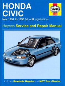 Honda Civic (91-96) Service and Repair Manual (Haynes Service and Repair Manuals)