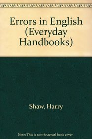 Errors in English (Everyday Handbooks)
