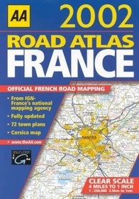 Road Atlas France 2002 (AA Atlases)