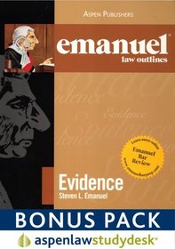 Emanuel Law Outlines Evidence: AspenLaw Studydesk Bonus Pack (Print and Access Card Bundle)