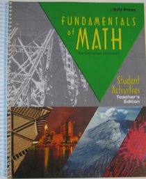 Fundamentals of Math - Student Activities Teacher's Edition