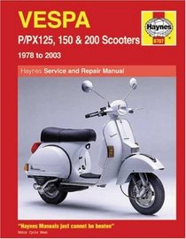Haynes Repair Manual: Vespa P/PX125, 150 & 200 Scooters 1978-2006