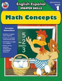 English-Espanol Starter Skills, Math Concepts (English and Spanish Edition)