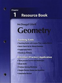 McDougal Littell Geometry Chapter 1 Resource Book