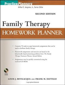 Family Therapy Homework Planner (PracticePlanners?)