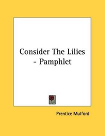 Consider The Lilies - Pamphlet