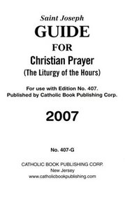 Large Type Christian Prayer Guide, 2007