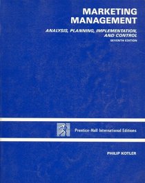 Marketing Management: Analysis, Planning, Implementation and Control