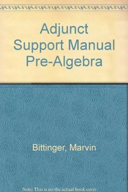 Adjunct Support Manual Pre-Algebra