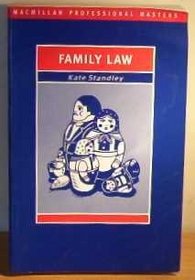 Family Law (Palgrave Professional Masters (Law))