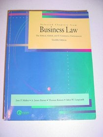 Selected Chapters from Business Law: The Ethical, Global, and E-Commerce Environment