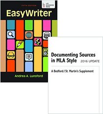 EasyWriter 5e & Documenting Sources in MLA Style: 2016 Update