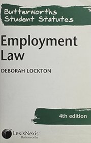 Employment Law (Butterworths Student Statutes Series)