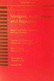Mergers, Acquisitions, and Buyouts (Four Volume Set) January 2007