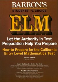 How to Prepare for the California Entry Level Mathematics Test (Barron's)