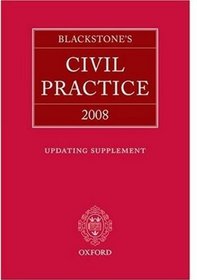 Blackstones Civil Practice 2008 Supplem