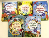 Usborne Lift-the-flap Questions and Answers Collection 5 Books Box Set by Katie Daynes